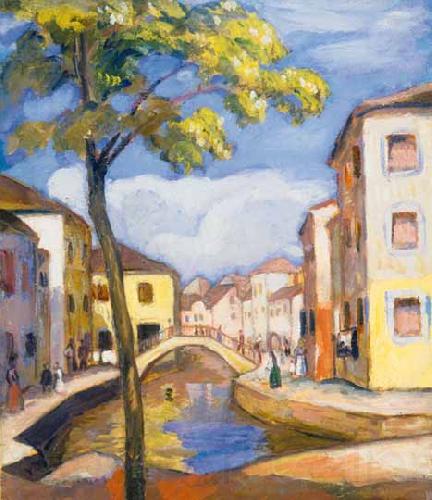 Bela Ivanyi-Grunwald Venice Germany oil painting art